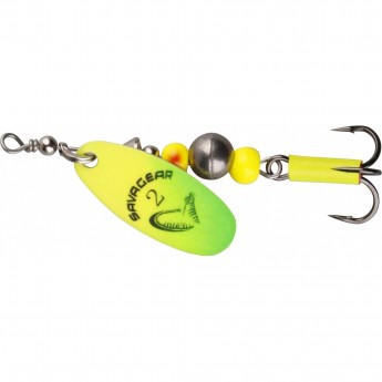 Блесна SAVAGE GEAR Caviar Spinner #4 18g 07-Yellow / Chartreuse