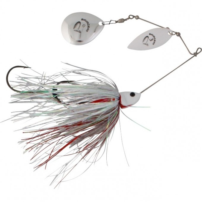Блесна SAVAGE GEAR Da'Bush 21g White Silver Holo Flame 71752