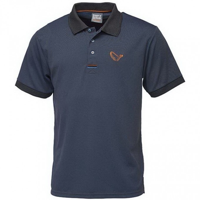 Футболка SAVAGE GEAR Simply Savage 3-Stripes Polo S 62280