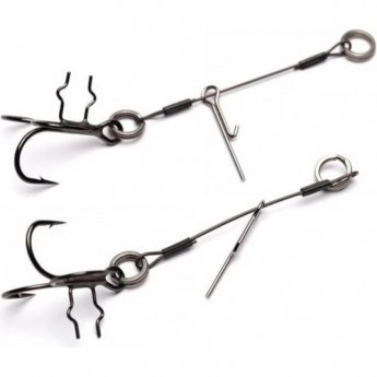 Оснастка SAVAGE GEAR Carbon49 T-Treble Spike Stingers #1 2pcs Оснастка SAVAGE GEAR Carbon49 T-Treble Spike Stingers #1 2pcs