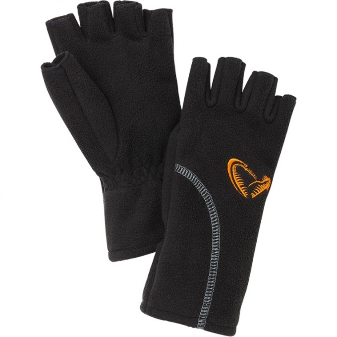Перчатки SAVAGE GEAR Wind Pro Half Finger XL Black 76473