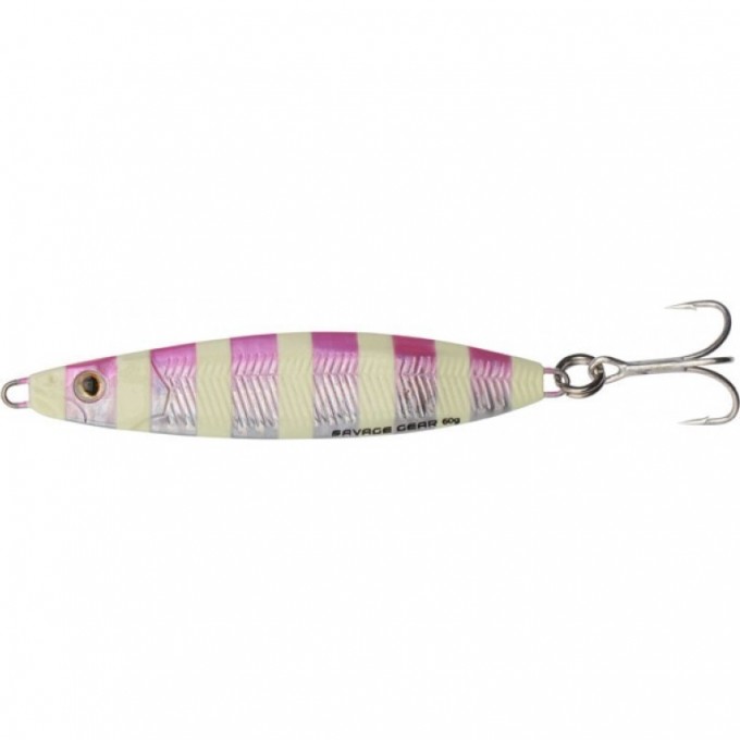 Пилькер SAVAGE GEAR Psycho Sprat 35g 03-Pink Glow Zebra 57516