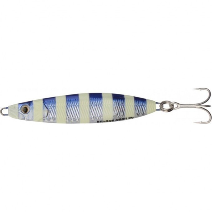 Пилькер SAVAGE GEAR Psycho Sprat 35g 04-Blue Glow Zebra 57517