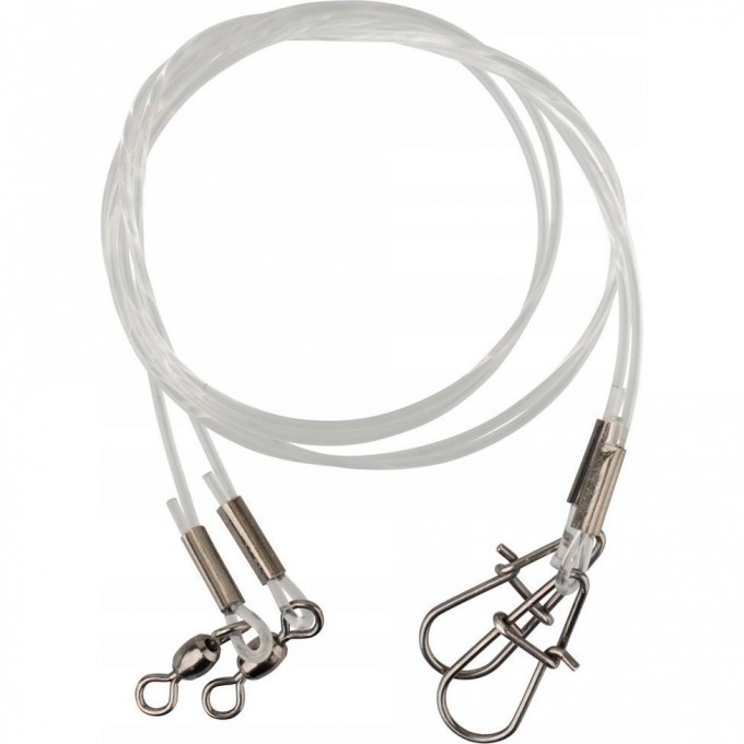 Поводки SAVAGE GEAR Regenerator Trace 100cm 1.0mm 25kg Swivel Needle Snap 3pc 54873