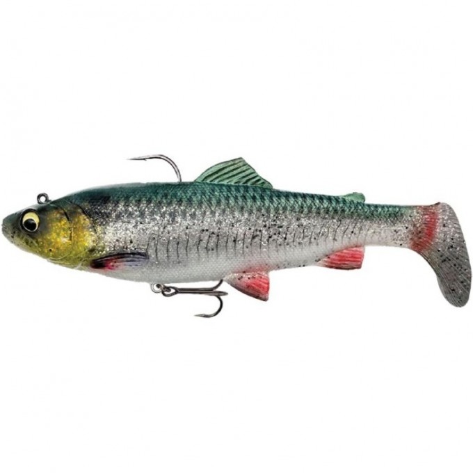 Приманка SAVAGE GEAR 4D Trout Rattle Shad 12.5cm 35g Sink Green Silver 73999