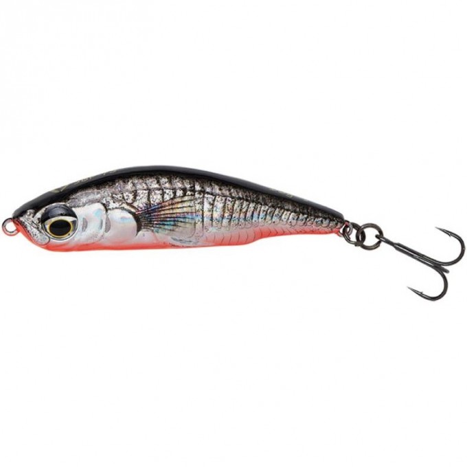 Воблер SAVAGE GEAR 3D Sticklebait Pencil 7.5см 16г Sinking Black Red 74038